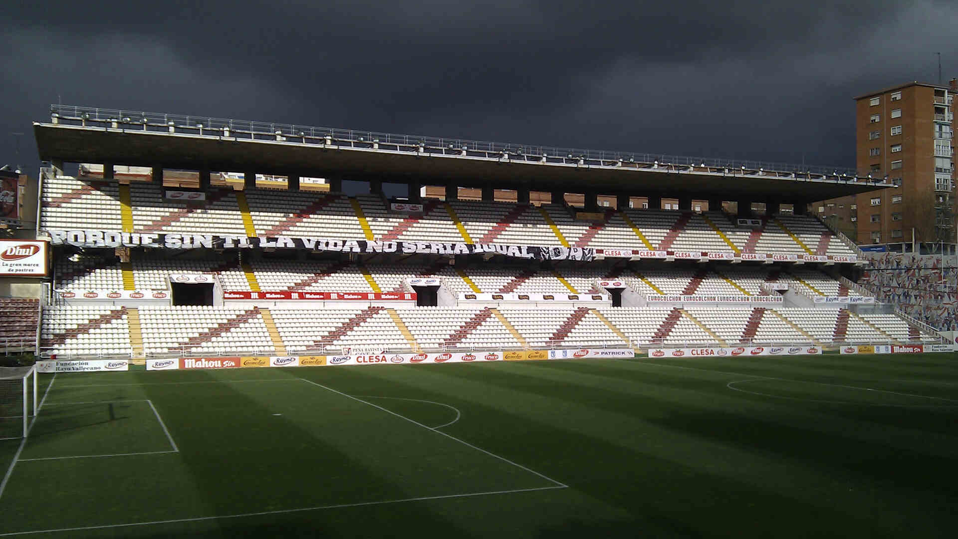 Estadio de Vallecas in Madrid, home of Rayo Vallecano. Photo: K3T0 / Wikimedia Commons (CC BY 2.5 ES)